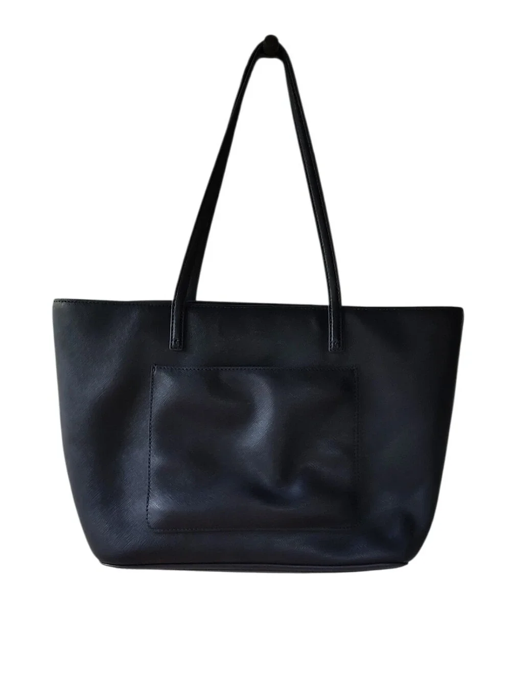 Tory Burch Navy Saffiano Leather Tote Bag